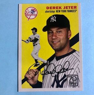 2021 Topps 70 years ,NY Yankees, Derek Jeter 1954-style Card #70YT-4